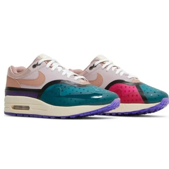 Nike Shoes - Nike Air Max 1 Premium Plum Fog Fossil Rose Womens Size 13 NWOB